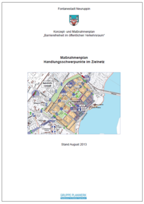 Deckblatt zum Maßnahmeplan "Handlungsschwerpunkte im Zielnetz" Durch Klick herunterladen der Datei