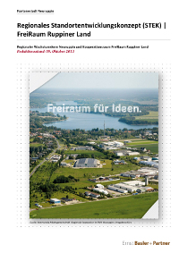 Titelblatt des Standortentwicklungskonzeptes für den FreiRaum Ruppiner Land